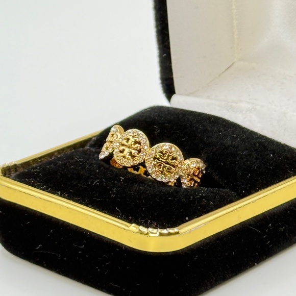 Tory Burch Gold Logo Ring ✨ - Picture 2 of 6